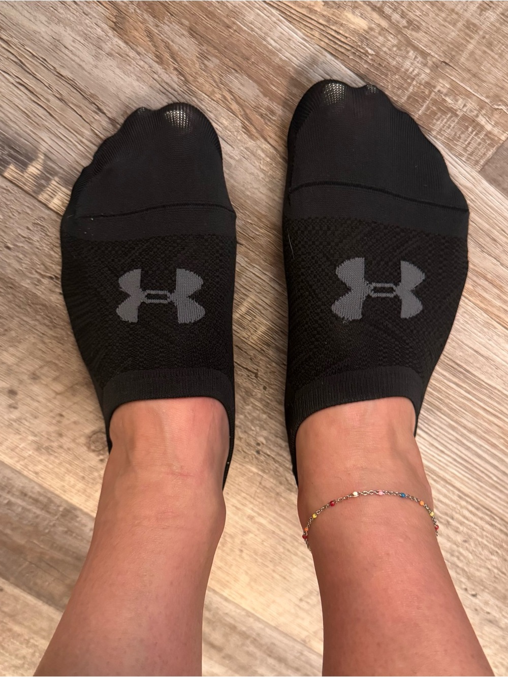 Well worn Under Armour Black Low-Cut Athletic Socks